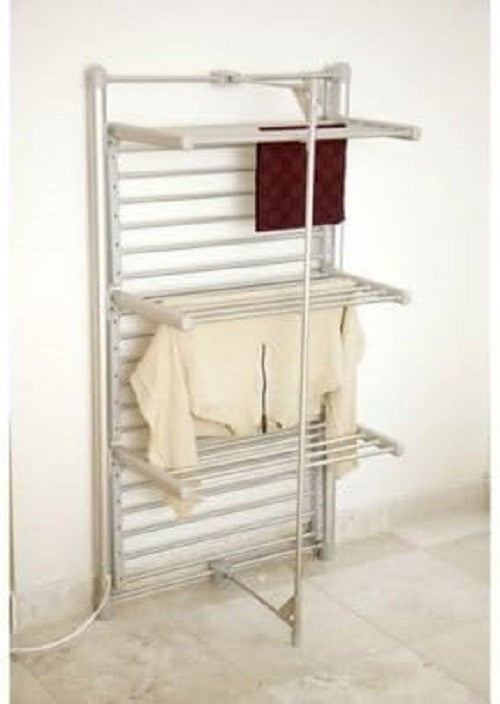 3 Tier Heated Clothes Airer Indoor Electric Drying Rack Energy Efficient