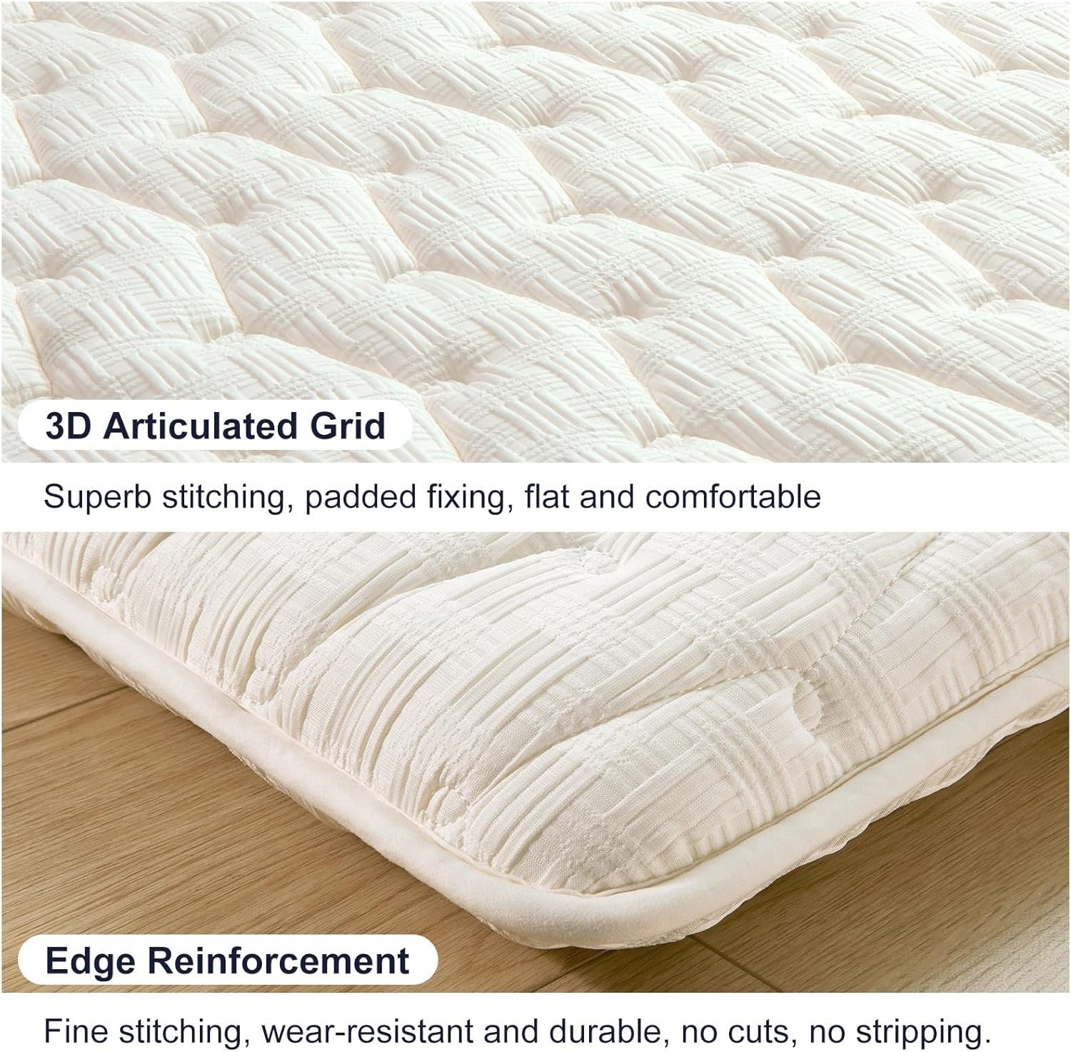 Queen Floor Futon Mattress 3.5" Thick Foldable Foam Tatami Sleeping Mat