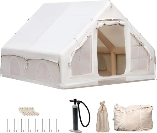2-8 Person Inflatable Camping Tent 4 Season Waterproof