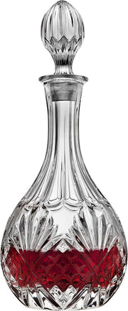 Crystal Wine Decanter 750ml Vintage Cut Glass Design Elegant Gift for Home Bar
