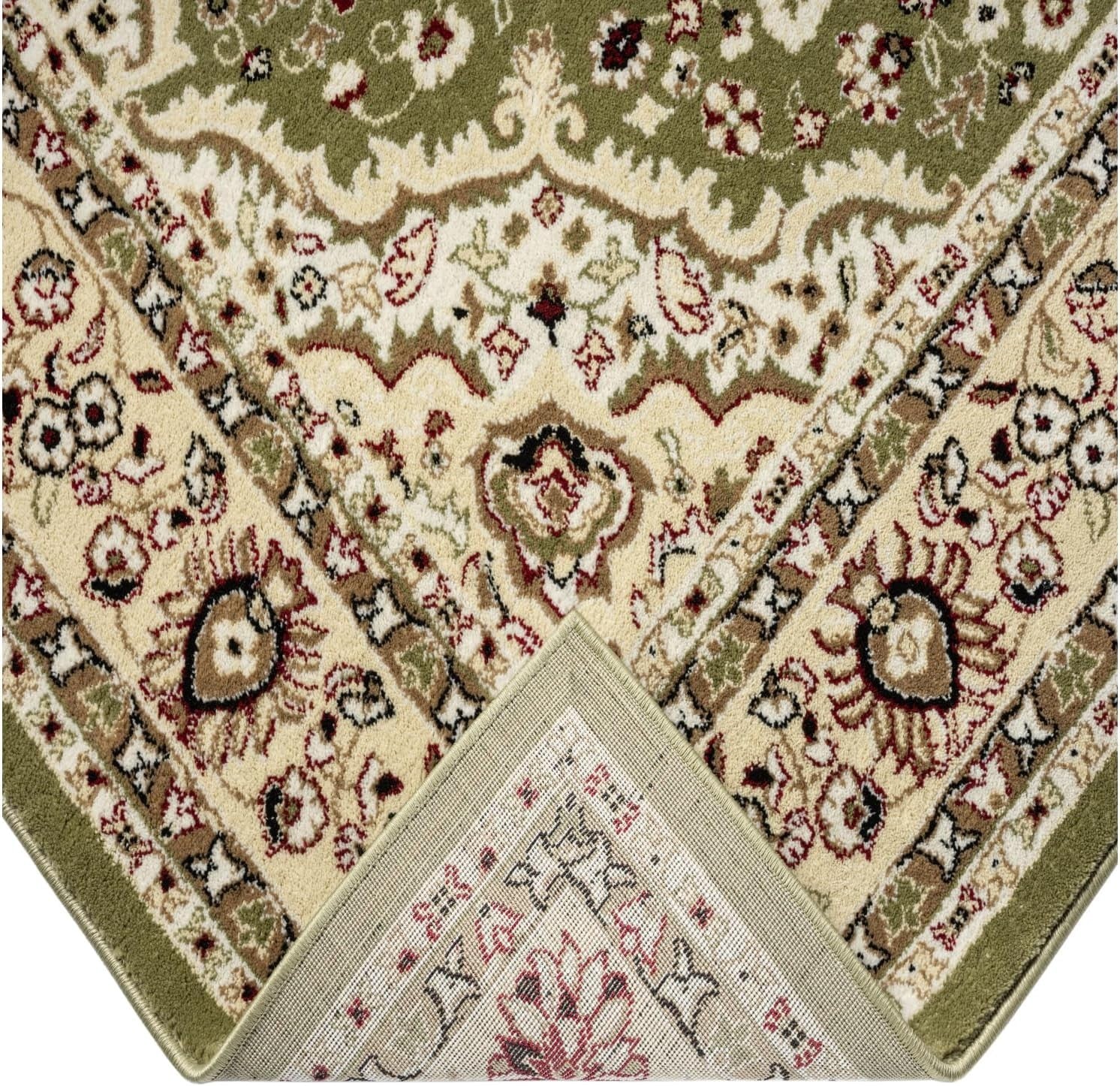 Green Traditional Area Rug 160x230cm Heavy Soft Non Slip Living Room Carpet