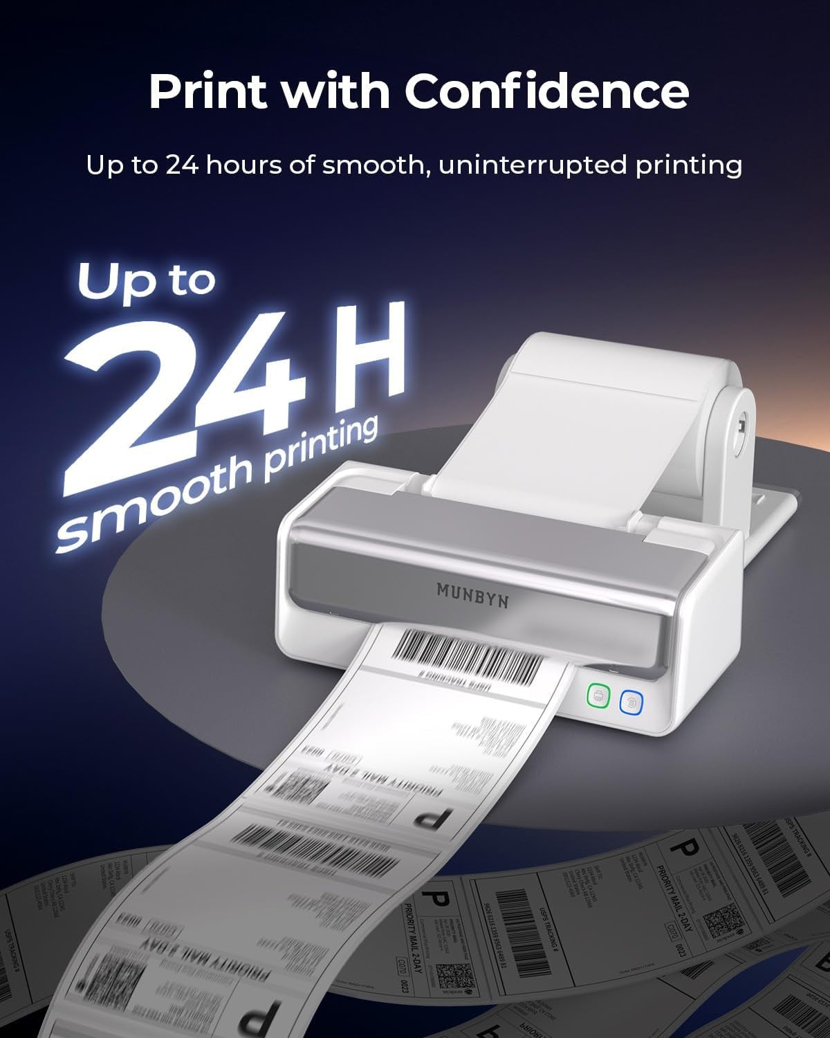 4x6 Bluetooth Thermal Label Printer Wireless Shipping