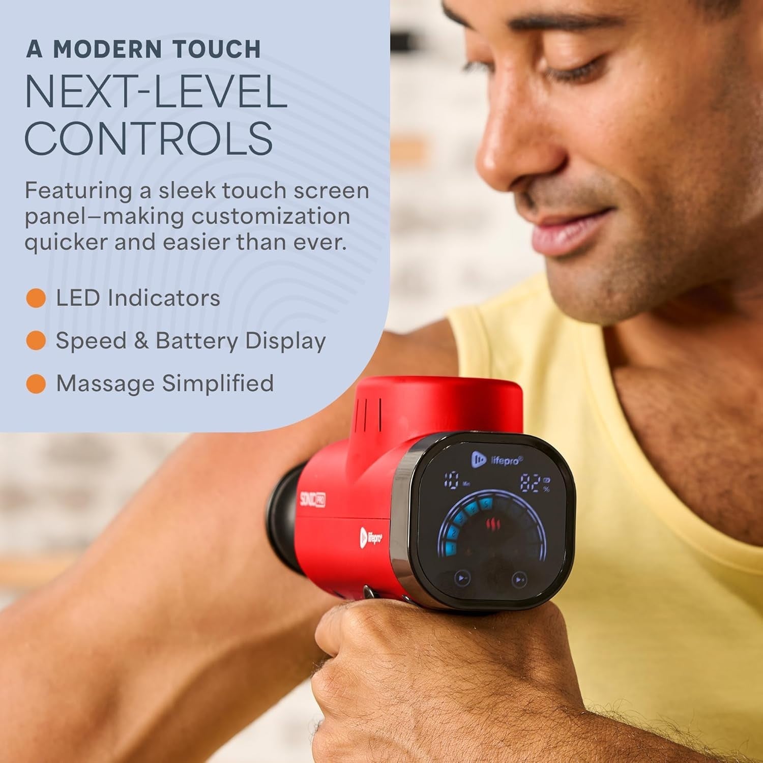 Deep Tissue Massage Gun Percussion Muscle Massager 8 Heads High Power