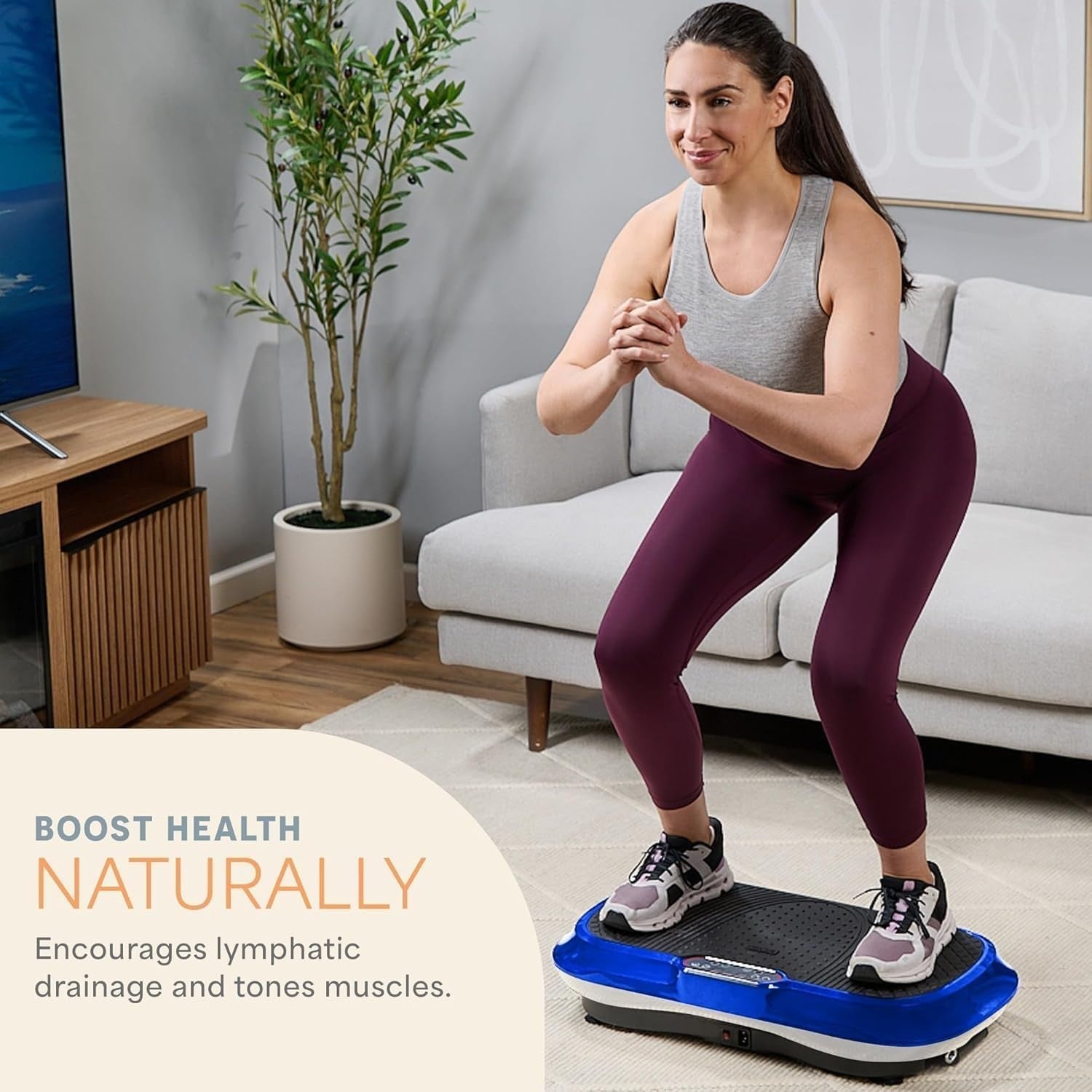 Vibration Plate Exercise Machine 99 Speeds Full Body Home Fitness Platform