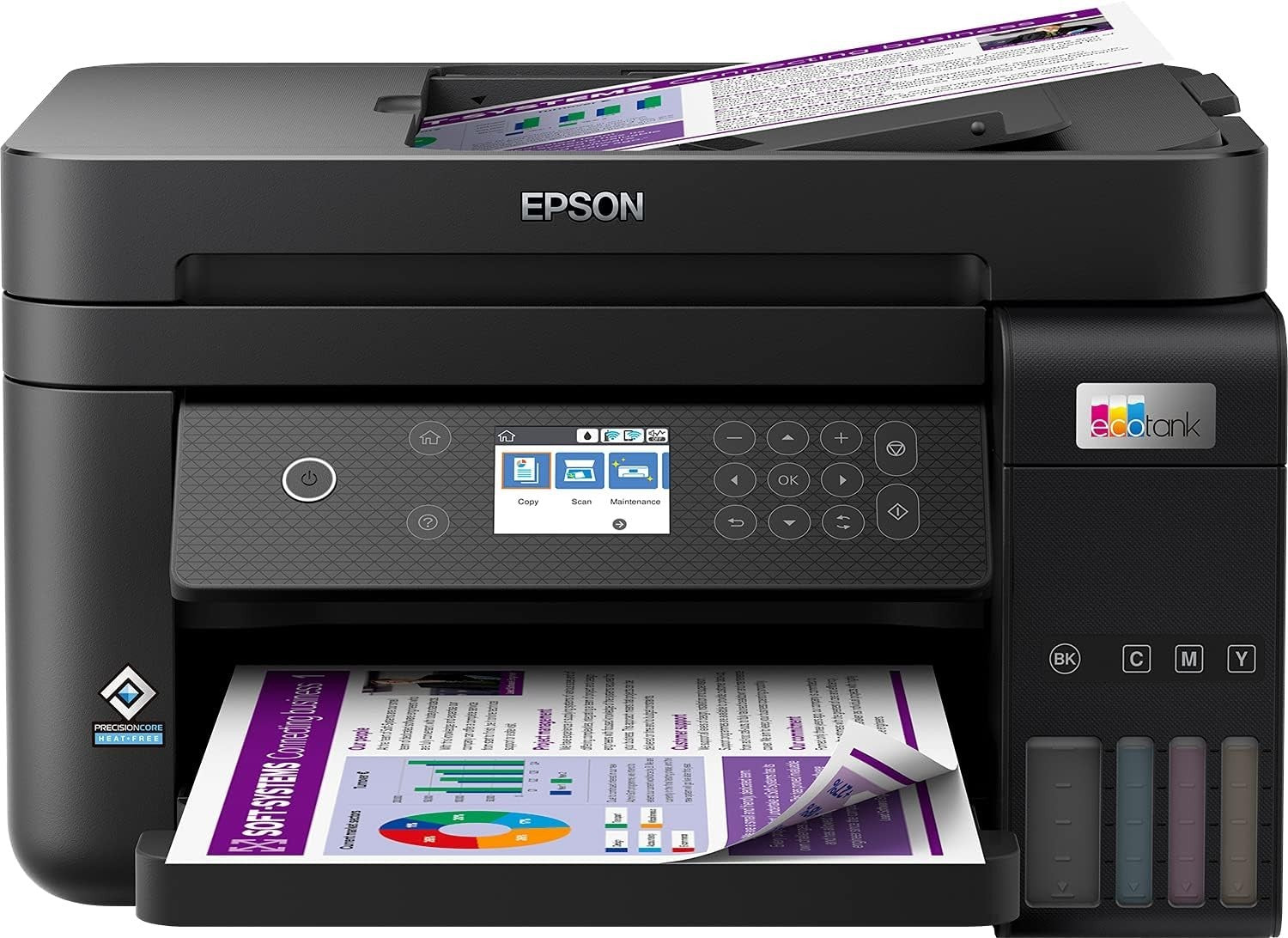 A4 Wi-Fi Colour Ink Tank Printer – Print, Scan & Copy with Paper Pack