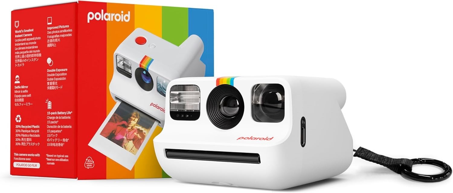 Mini Instant Camera Bundle White Clip Accessory Selfie Mirror Compact
