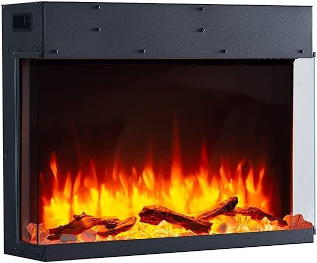 30" Wall Mounted Electric Fireplace LED Flame Heater Remote 1.8kW