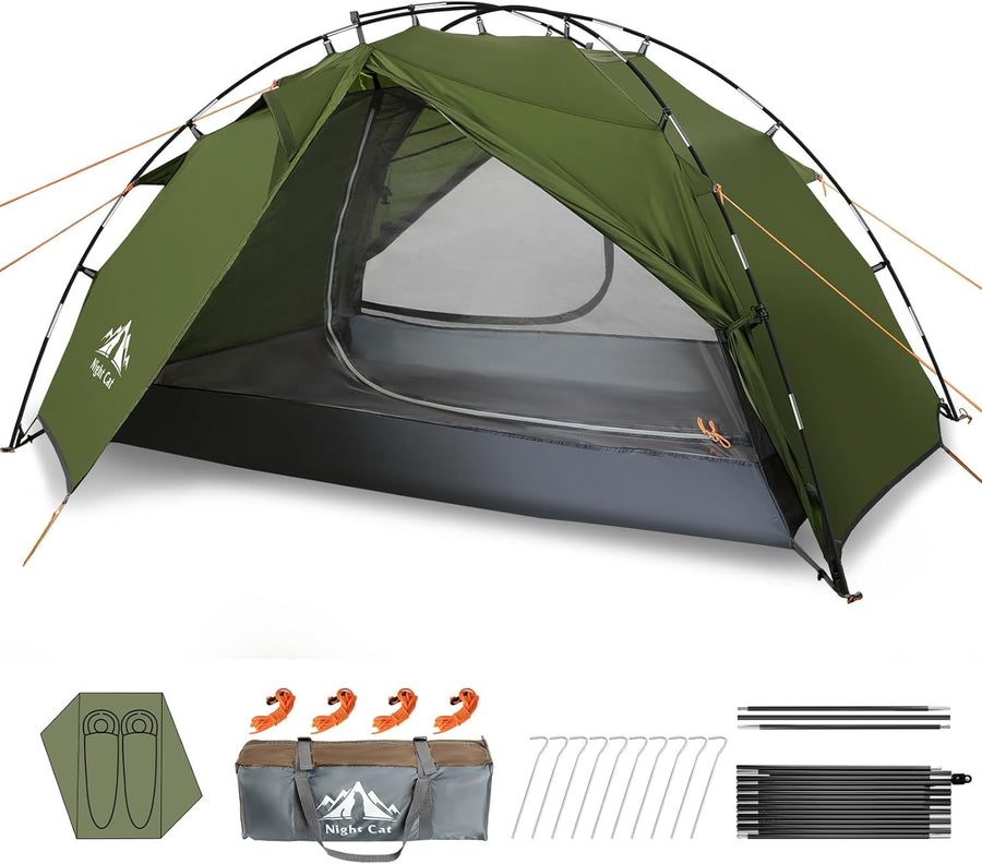 2 Person Camping Tent Waterproof Lightweight 2 Man Backpacking