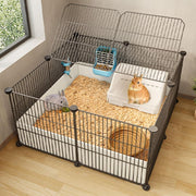 Metal Wire Rabbit Cage Indoor Small Animal Hutch Large Exercise Enclosure