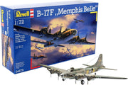 1:72 B-17F Bomber Model Kit Military Plane | 235 Parts | 32.5cm Build