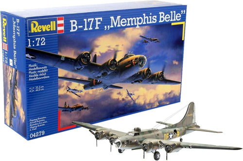 1:72 B-17F Bomber Model Kit Military Plane | 235 Parts | 32.5cm Build