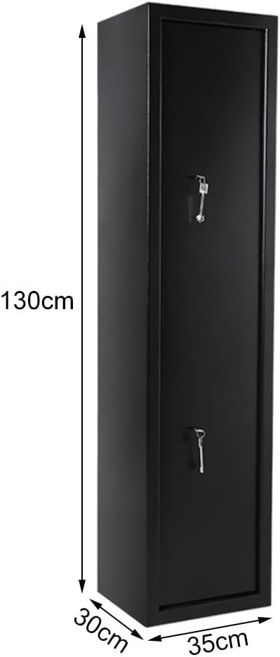 Lockable 6 Gun Cabinet Safe for Shotguns & Rifles with 7-Level Security