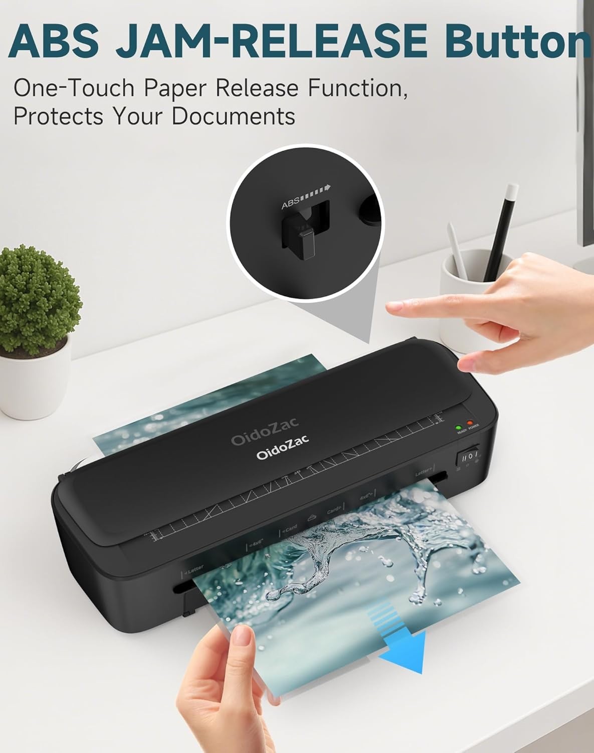 A4 Laminator Machine 11-in-1 Hot Cold Fast Anti Jam + 36 Pouches