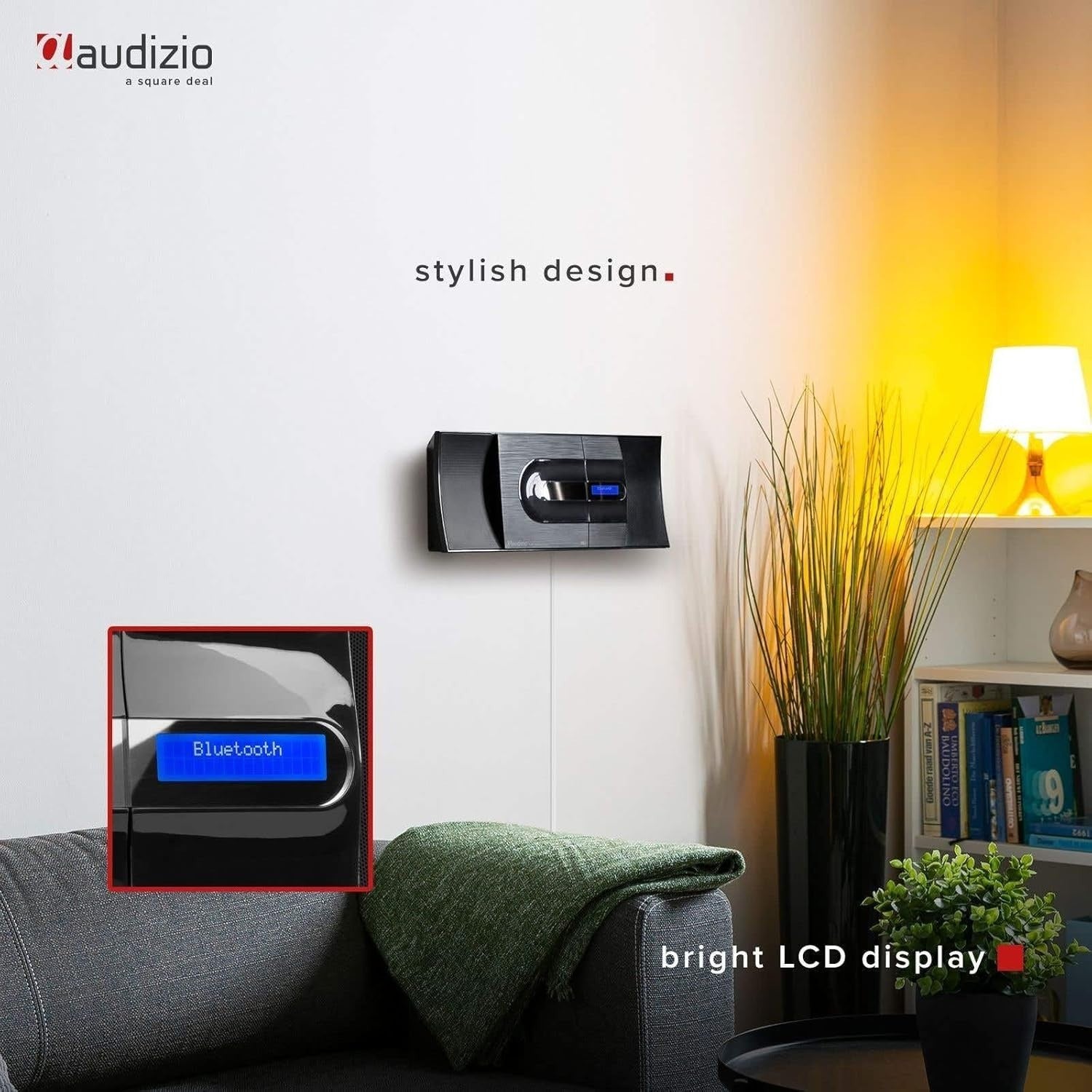 Bluetooth DAB+ Stereo System | HiFi CD Player USB MP3 Wall Mountable Home Audio