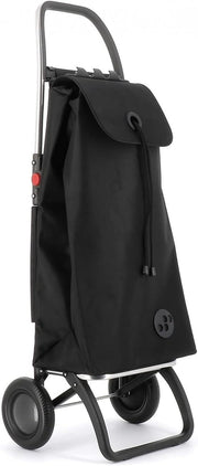 2 Wheel Foldable Shopping Trolley Lightweight Aluminium Frame Black
