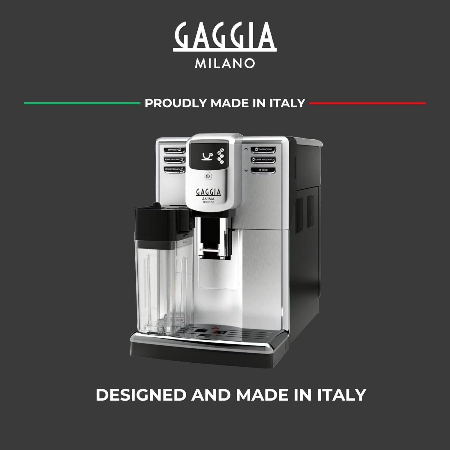 Automatic Bean-to-Cup Coffee Machine 1.7L Milk Frother 1850W Silver