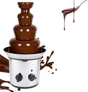 4 Tier Chocolate Fountain Machine 170W Electric Fondue Melter UK