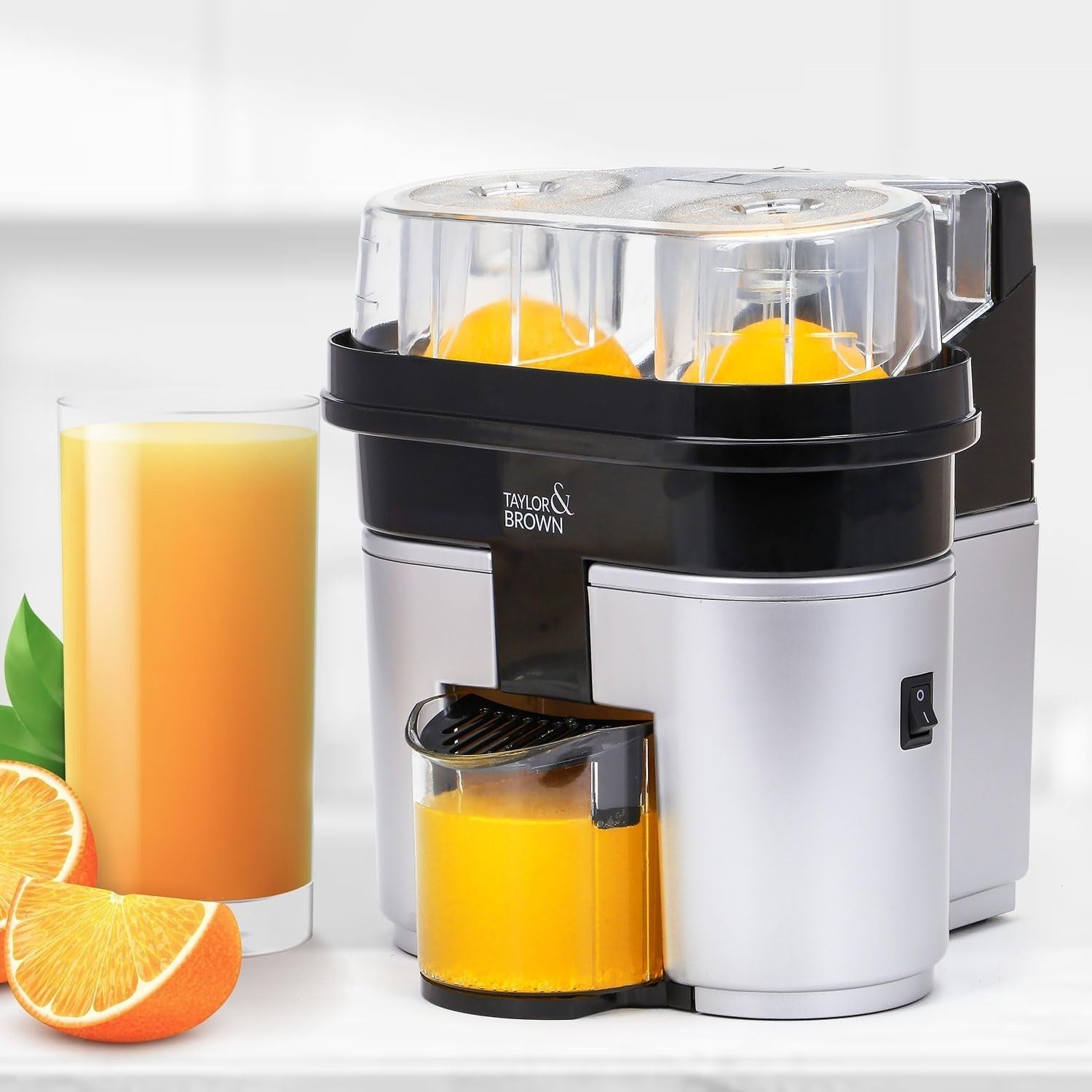 Electric Twin Citrus Juicer 90W Anti Drip Fast Lemon Orange Squeezer