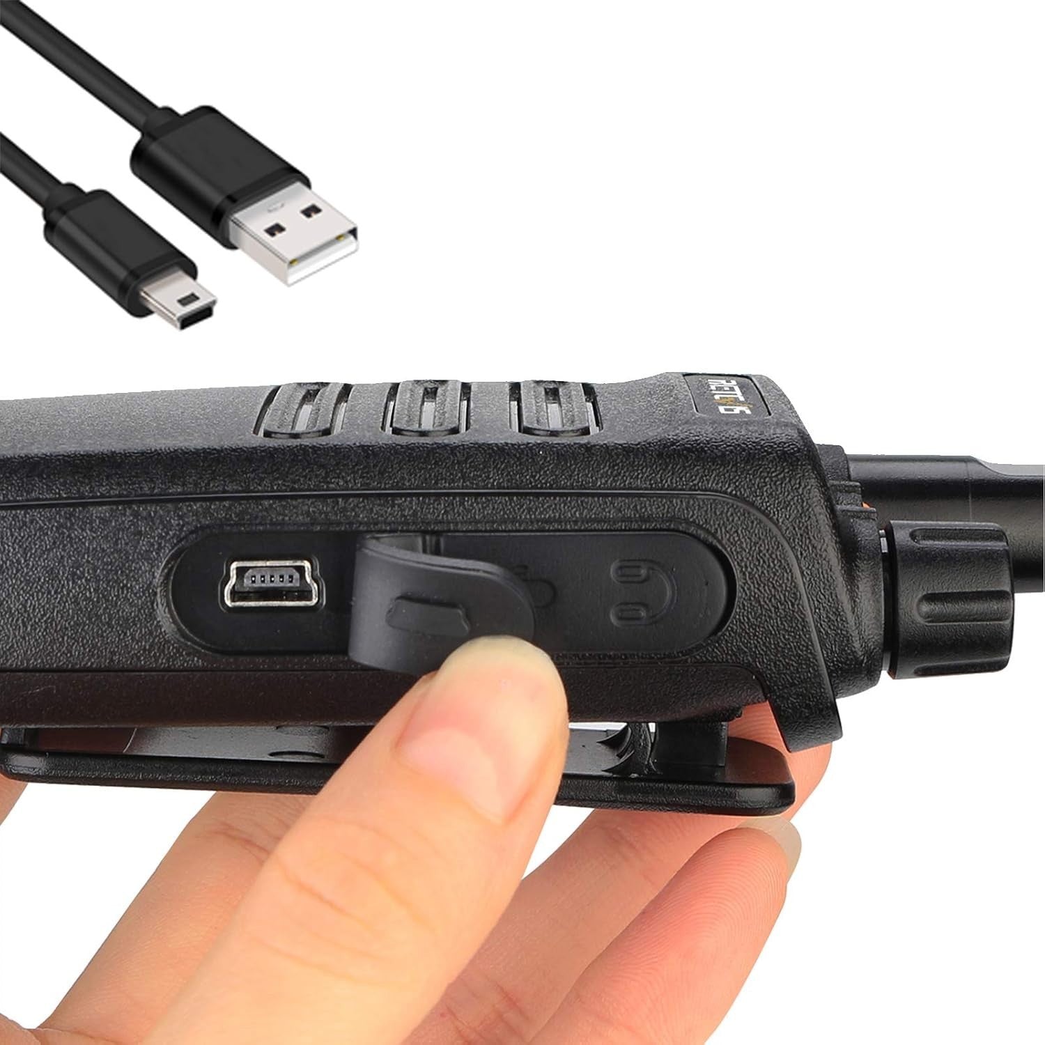 PMR446 Walkie Talkies 2 Pack Rechargeable VOX LED Flashlight Radio