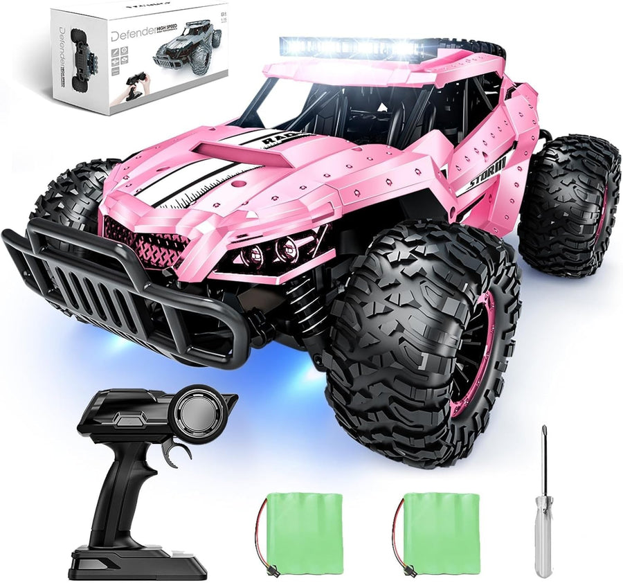 1:16 RC Monster Truck for Kids & Adults, 20km/h 4WD Off-Road 2 Batteries