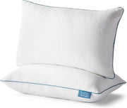 Queen Memory Foam Pillow 2 Pack Adjustable Cooling Shredded Hypoallergenic