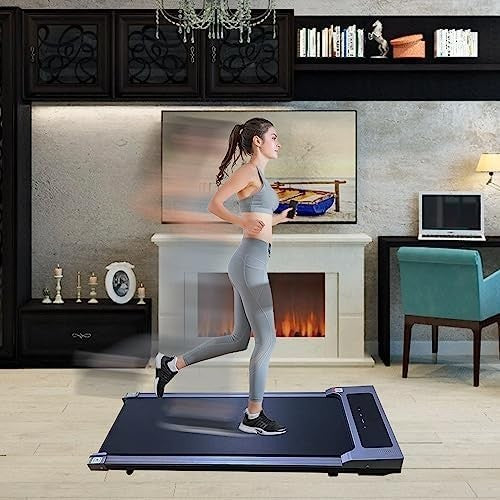 Under Desk Walking Pad 2.5HP Treadmill 12km/h Bluetooth Speaker Compact Home