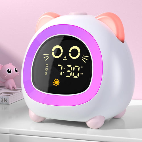 Kids OK to Wake Alarm Clock Sleep Training Night Light Dual Alarm Toddler