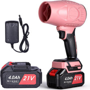 Cordless Electric Leaf Blower 21V Dual Batteries Lightweight Turbo Handheld
