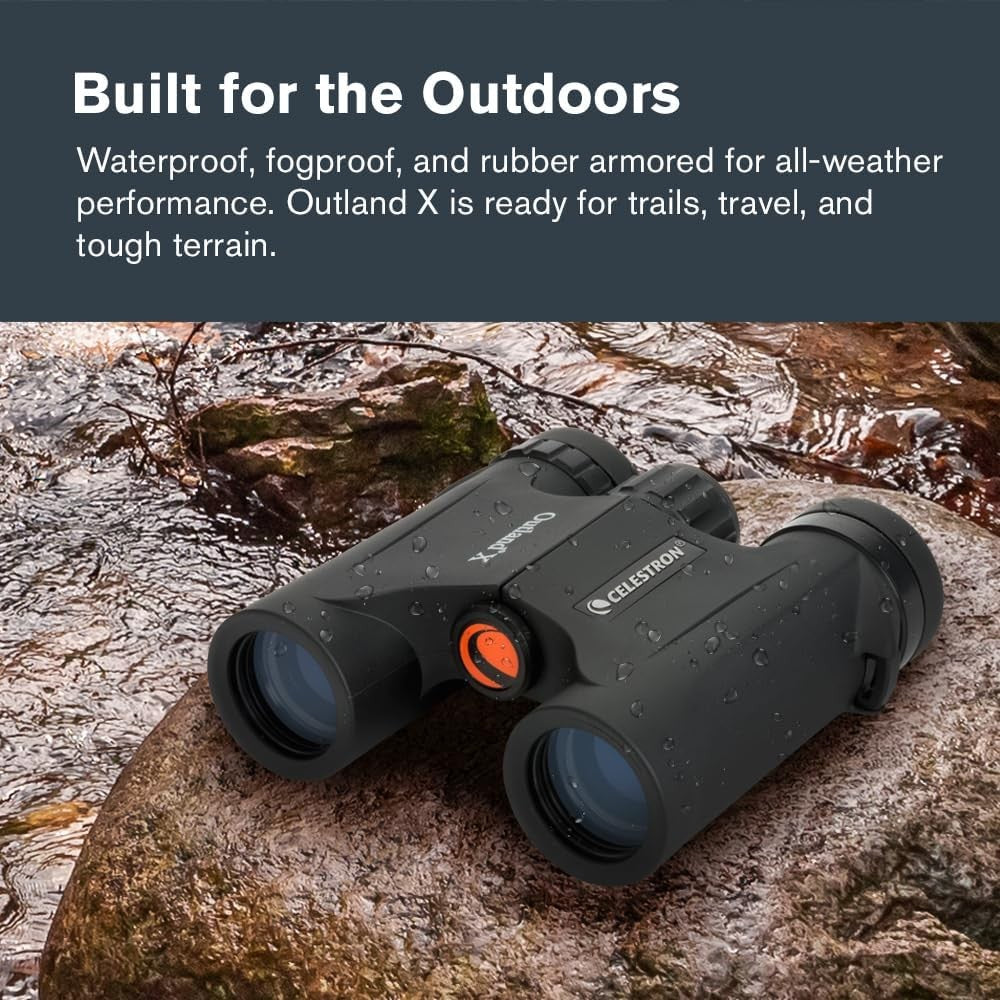 10x25 Compact Binoculars Waterproof Fogproof HD Optics Lightweight Travel Use