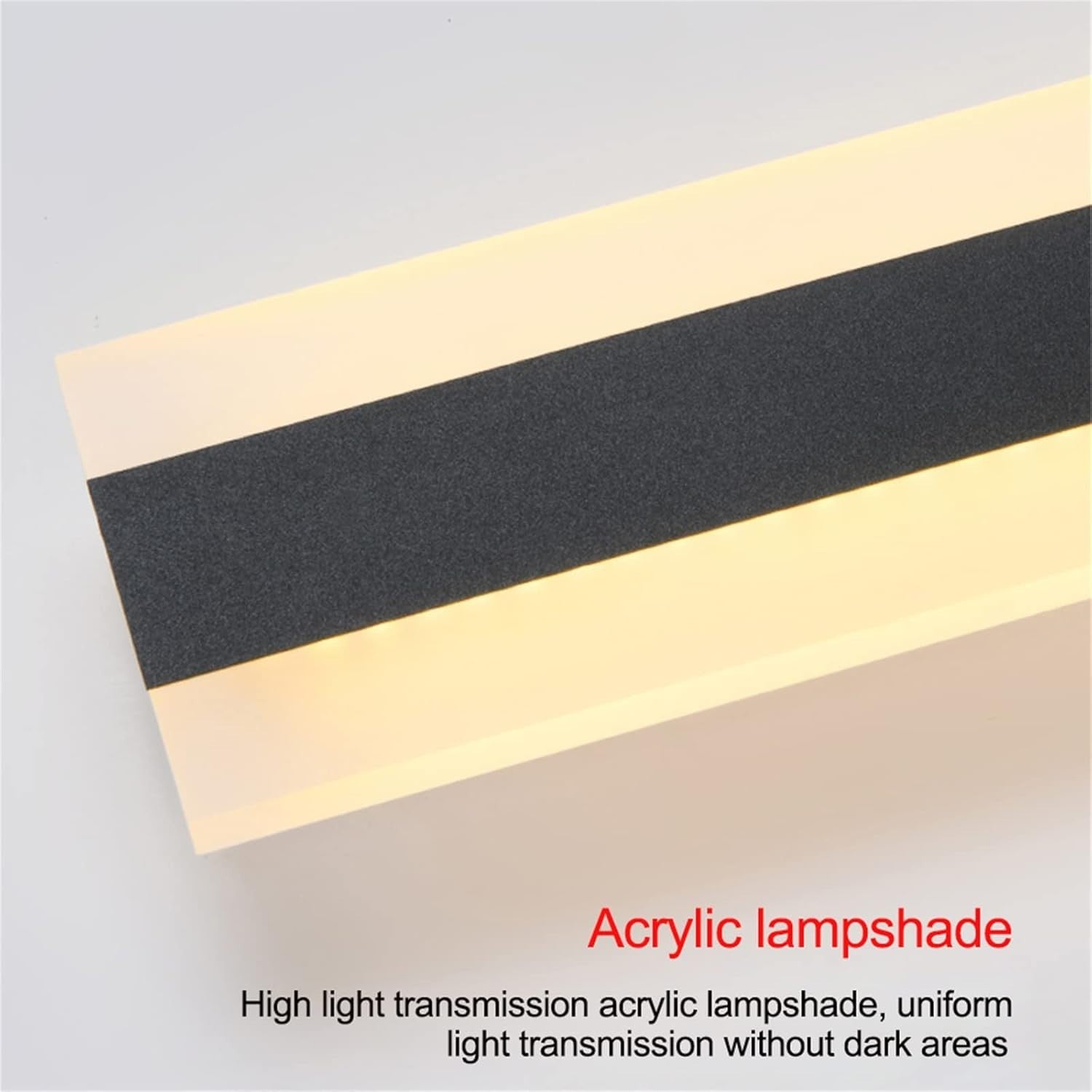 LED Outdoor Wall Light, 150CM Black Sconce, IP67 Waterproof, 3000K Warm White