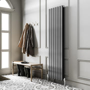 Vertical Anthracite Grey Radiator 1600x475mm Double Panel High Heat Output