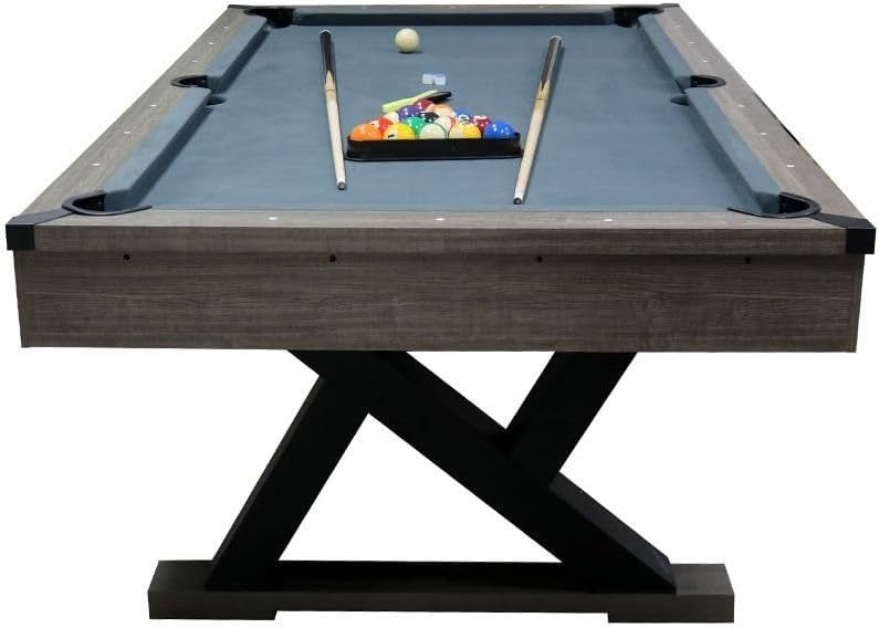 7FT Full Size Snooker Pool Table Heavy Duty Home Game w Accessories