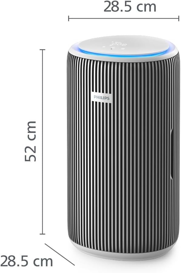 HEPA Air Purifier CADR 520m³/h Large Room 135m² Ultra Quiet Allergy