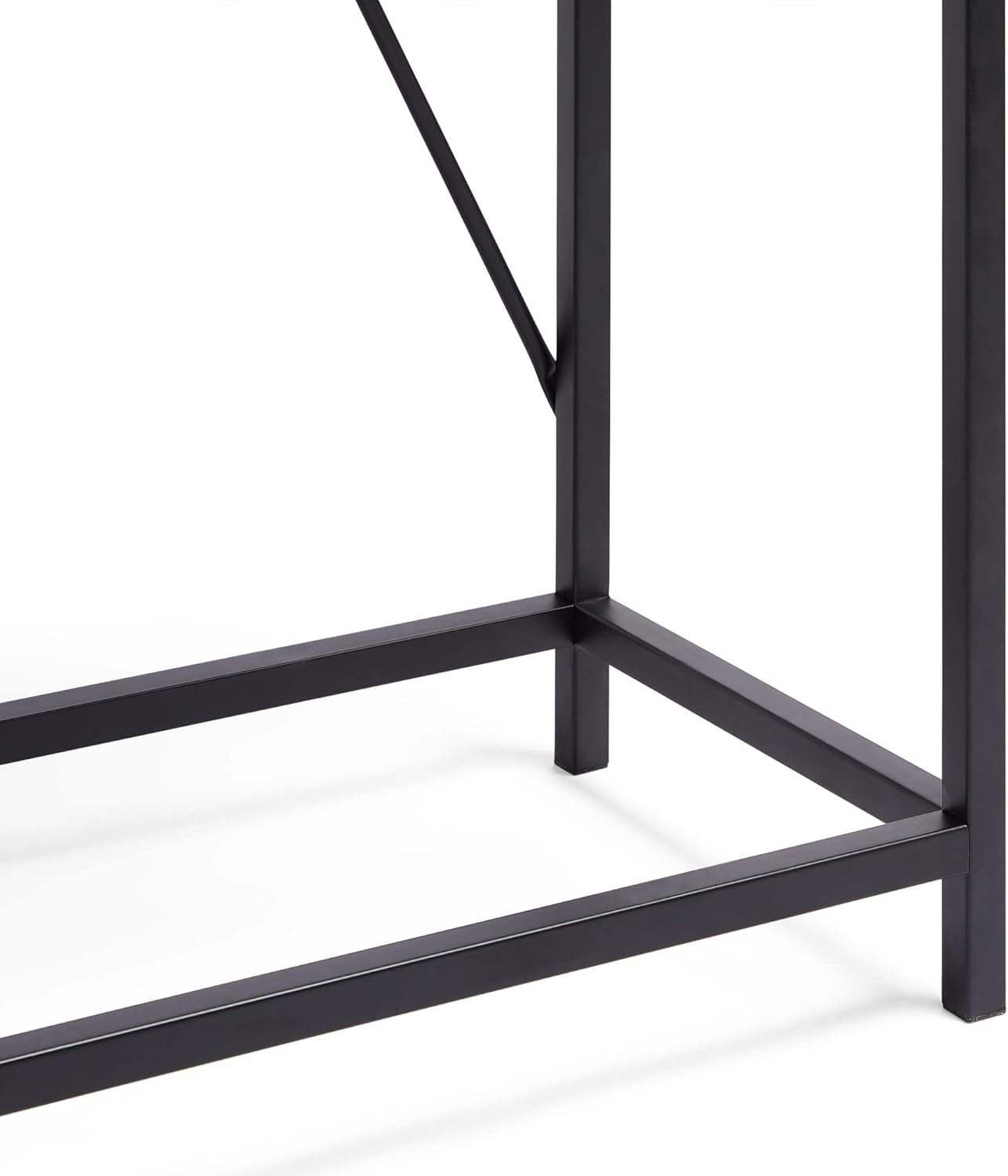 Modern Console Table w/ Drawers – Chevron Black Wood Hallway Storage