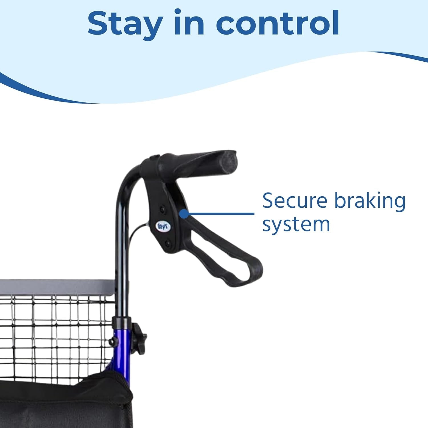 3 Wheel Rollator Walker Folding Lightweight Brakes Basket Indoor Outdoor