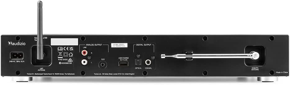 Bluetooth WiFi Bookshelf Stereo System DAB+ HiFi Internet Radio Optical Input