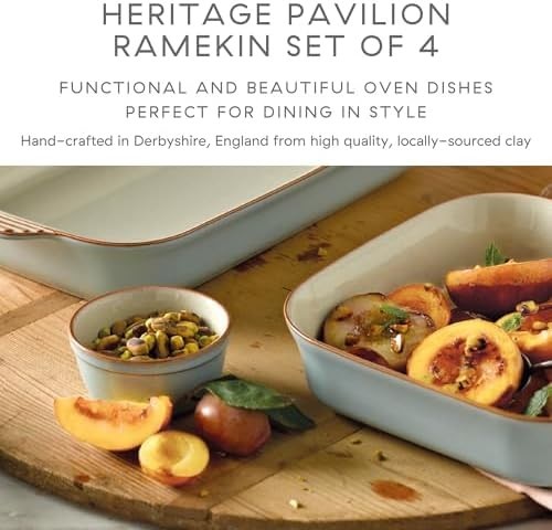 Denby Heritage Pavilion Ramekin Set of 4 – Oven, Microwave & Dishwasher Safe