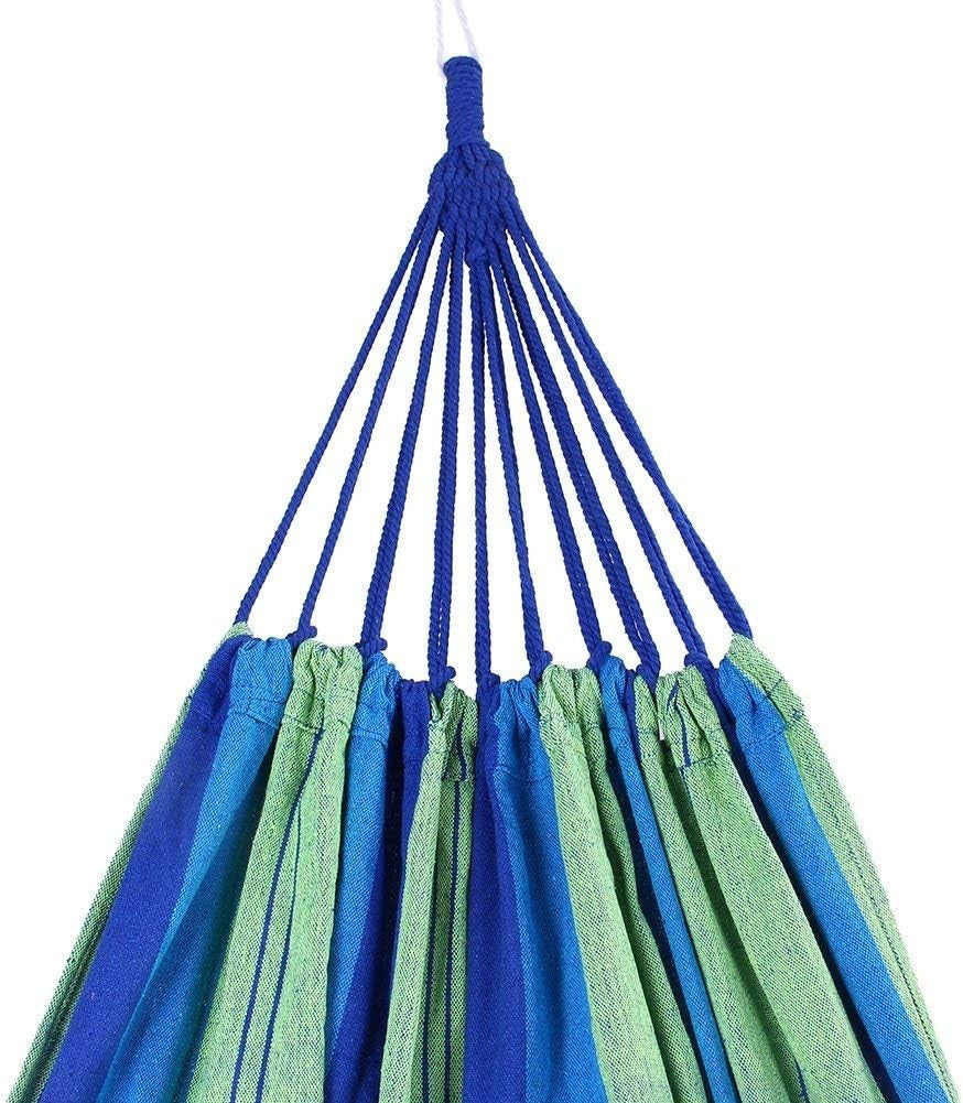 Outdoor Brazilian Cotton Hammock Double 450lbs Capacity | Travel & Camping