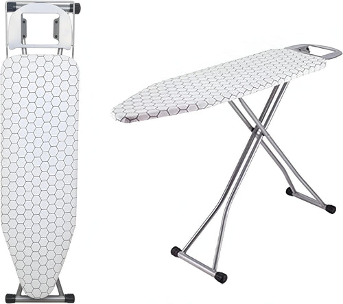 Lightweight Folding Ironing Board 110x33cm Adjustable Height Non-Slip