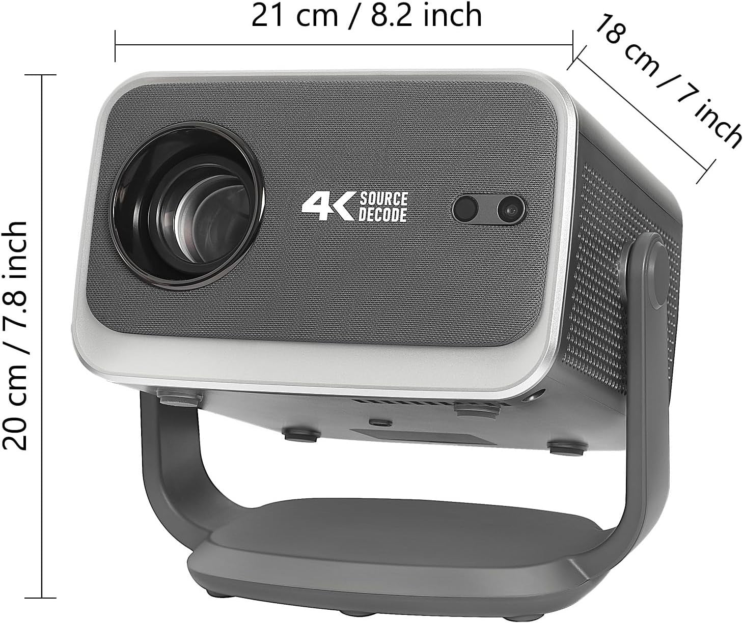 1080P Smart Projector WiFi Bluetooth Auto Focus 4K Rotatable