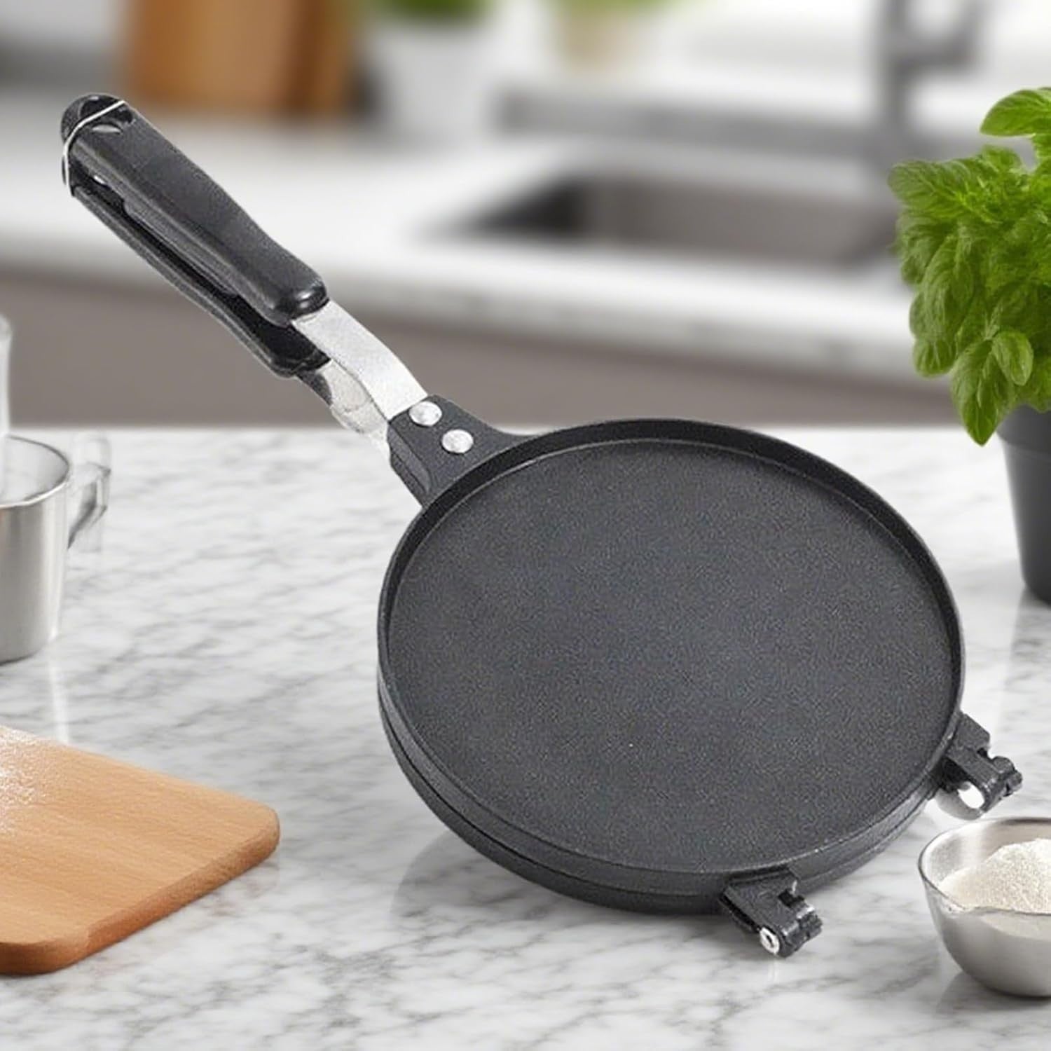 Ice Cream Cone Crepe Maker Non-Stick Waffle Cone Mold for Crispy Cones & Snacks