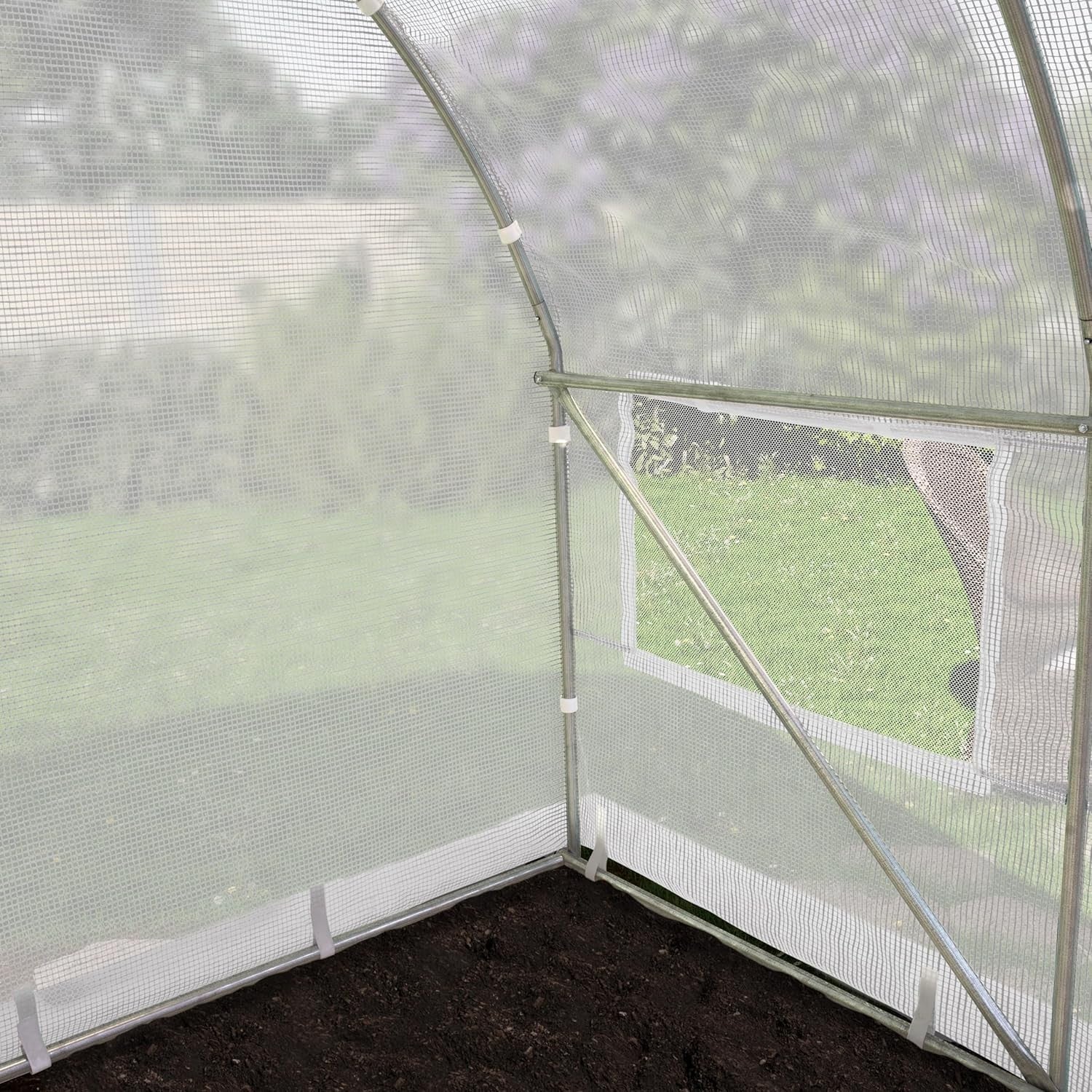 Large 4×6m Polytunnel Greenhouse with Windows | Heavy Duty Galvanised Steel