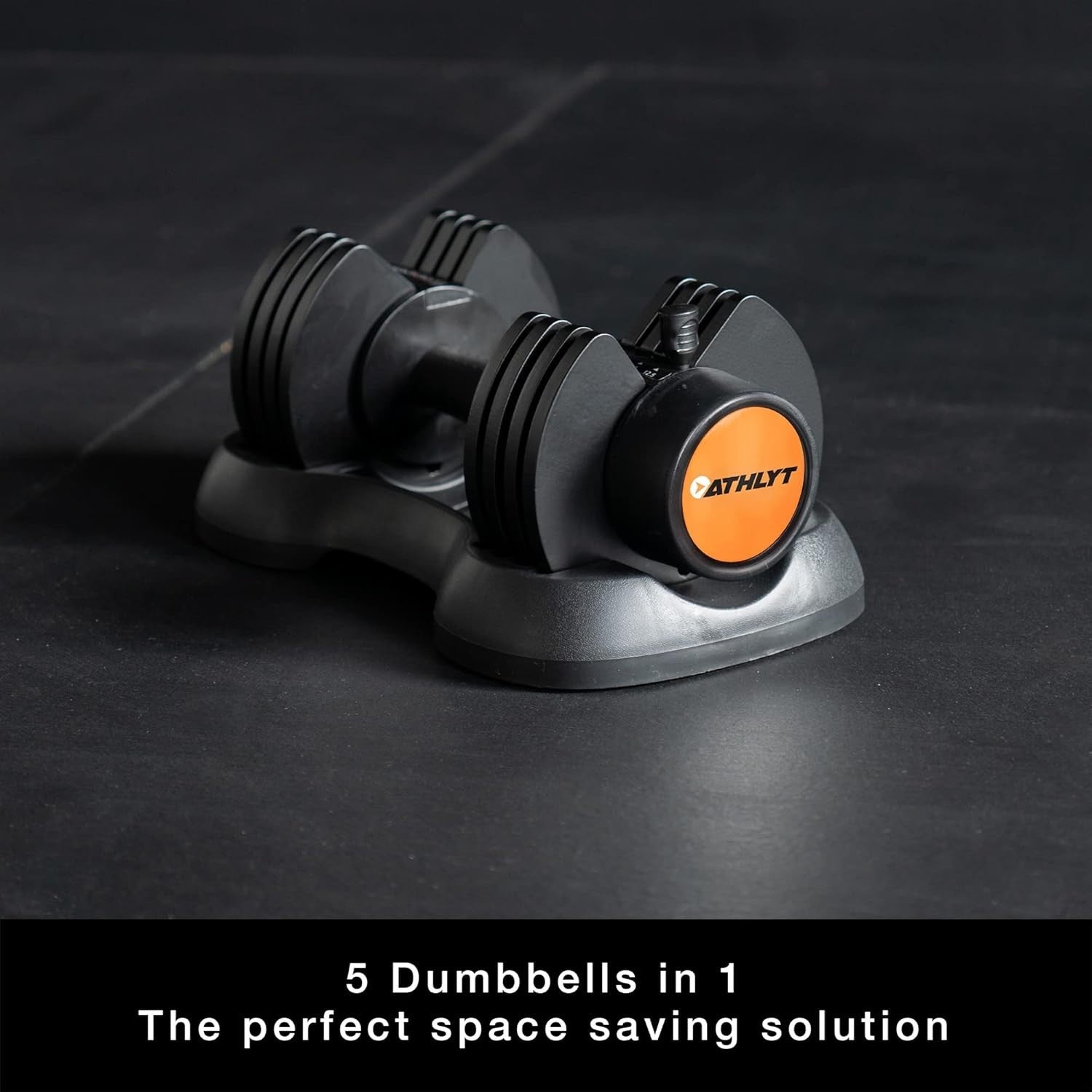 Single Adjustable Dumbbell 2.5–12.5kg Compact Home Workout Weight