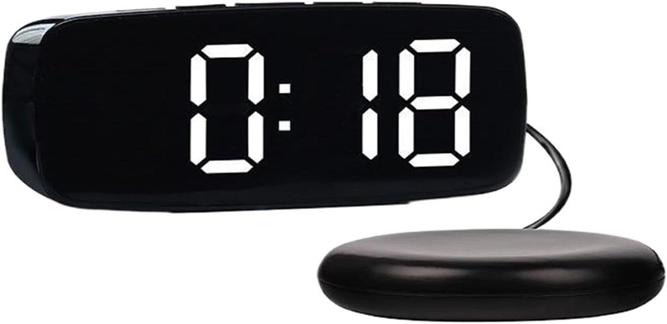 Digital Alarm Clock Loud Large LED Display Heavy Sleepers Snooze Bedside
