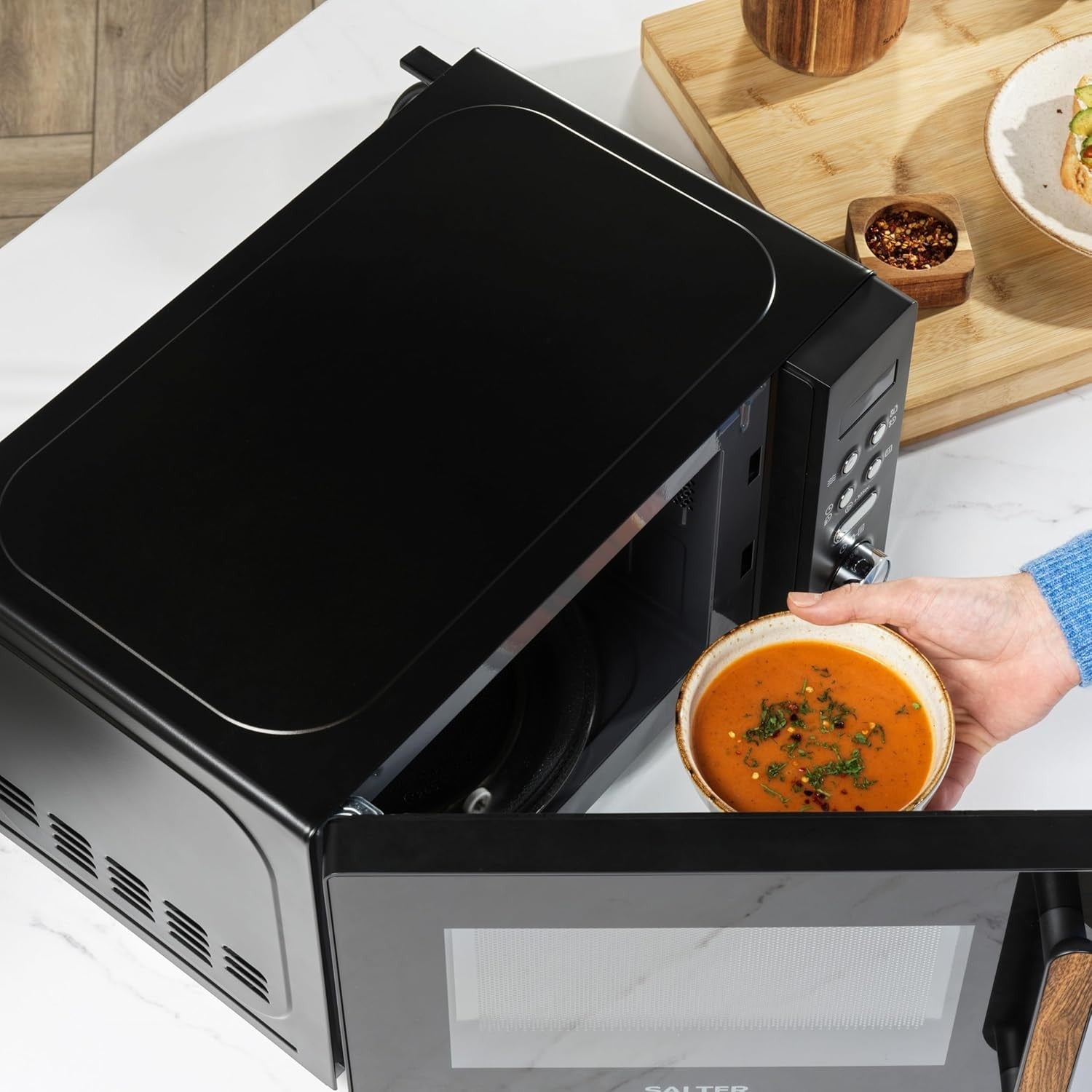 Salter Toronto Microwave 20L Solo 800W, Digital Display, 8 Auto Cook