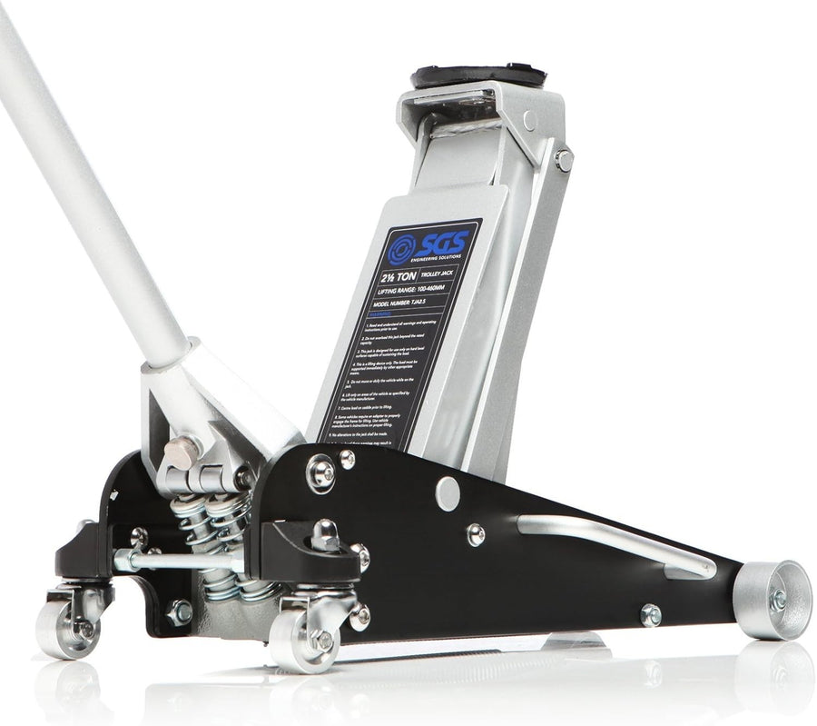 2.5 Ton Aluminium Racing Trolley Jack Dual Pump Quick Lift 100mm Low Profile