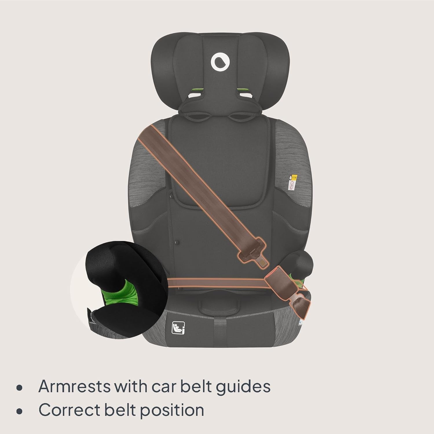 ISOFIX Child Car 12 Months–12 Years Side Impact Adjustable Headrest
