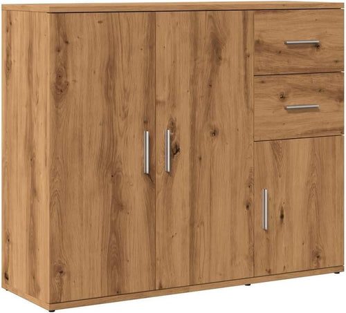 Modern Oak Sideboard Cabinet Storage Unit Drawers Cupboard for Home
