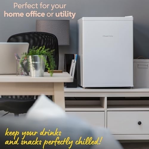 66L Mini Fridge Countertop Manual Temp Control Reversible White Compact