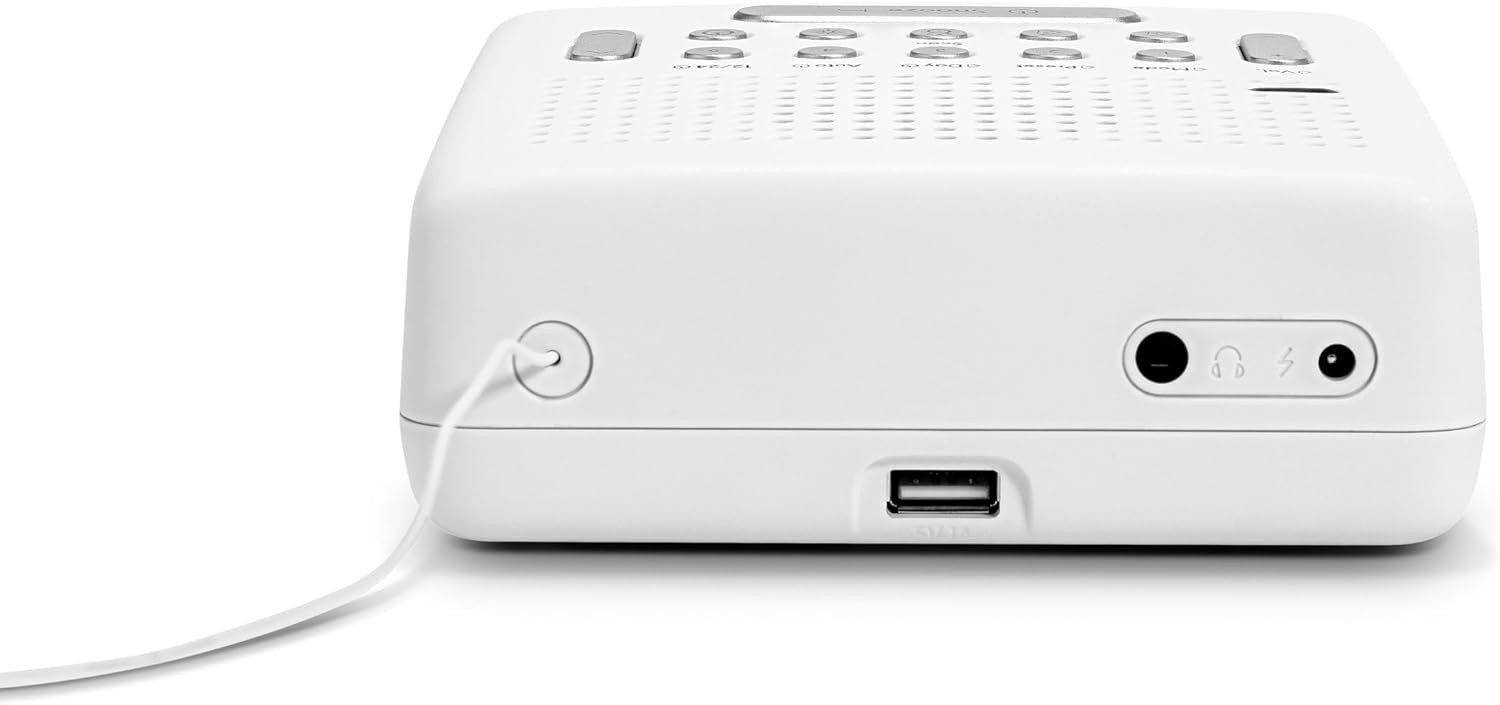 DAB+ FM Digital Clock Radio with Dual Alarm, USB Charging & LCD